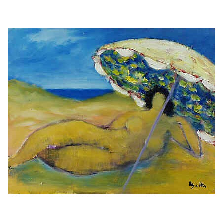 Baigneuse Au Parasol