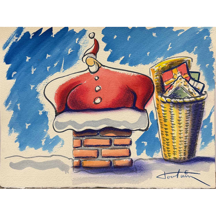 Aquarelle originale de Toutain
