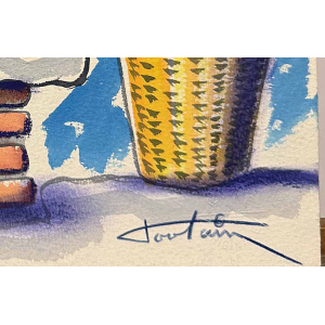 Aquarelle originale de Toutain