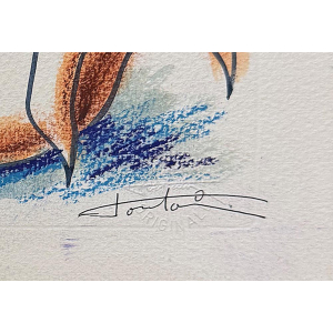 Dessin aquarellé de Jean Louis Toutain