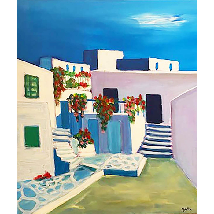 Peinture lumineuse de Balta sur la Grèce