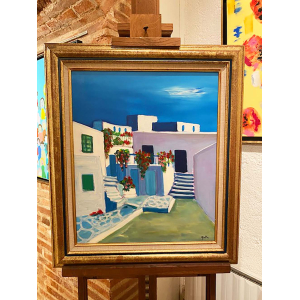 Peinture lumineuse de Balta sur la Grèce