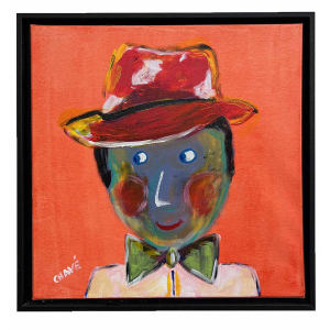Portrait original d'Hubert peint par l'artiste Chavé