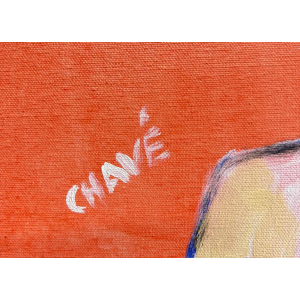 Portrait original d'Hubert peint par l'artiste Chavé