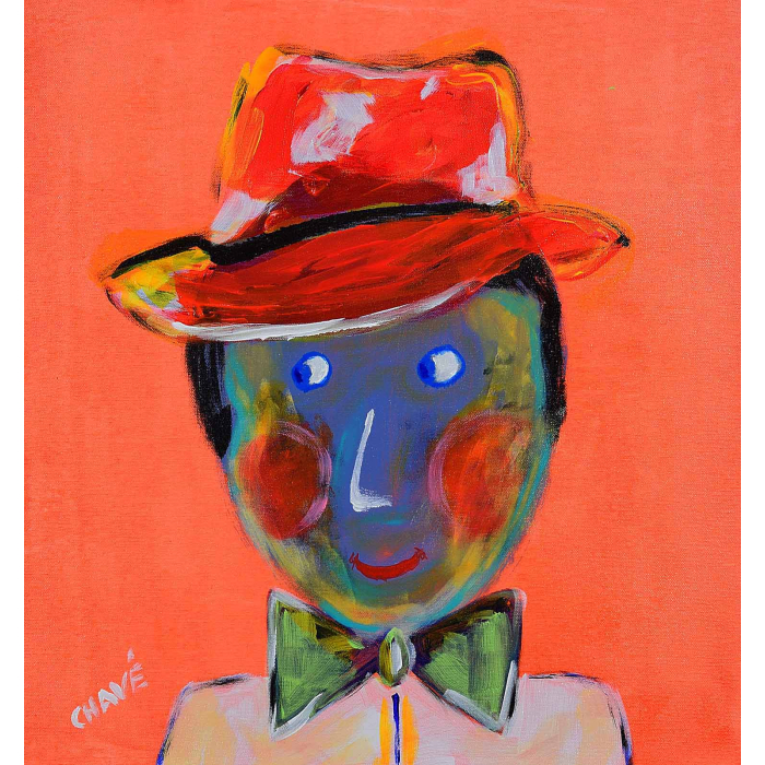 Portrait original d'Hubert peint par l'artiste Chavé