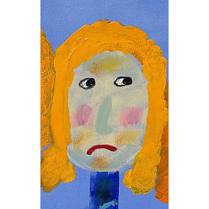 Tableau très coloré de l'artiste peintre Chavé