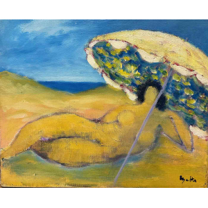 Baigneuse Au Parasol par Claude Balta