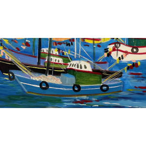 Les Chalutiers De St Jean De Luz par Claude Balta