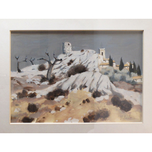 Magnifique gouache de Eugène Baboulène